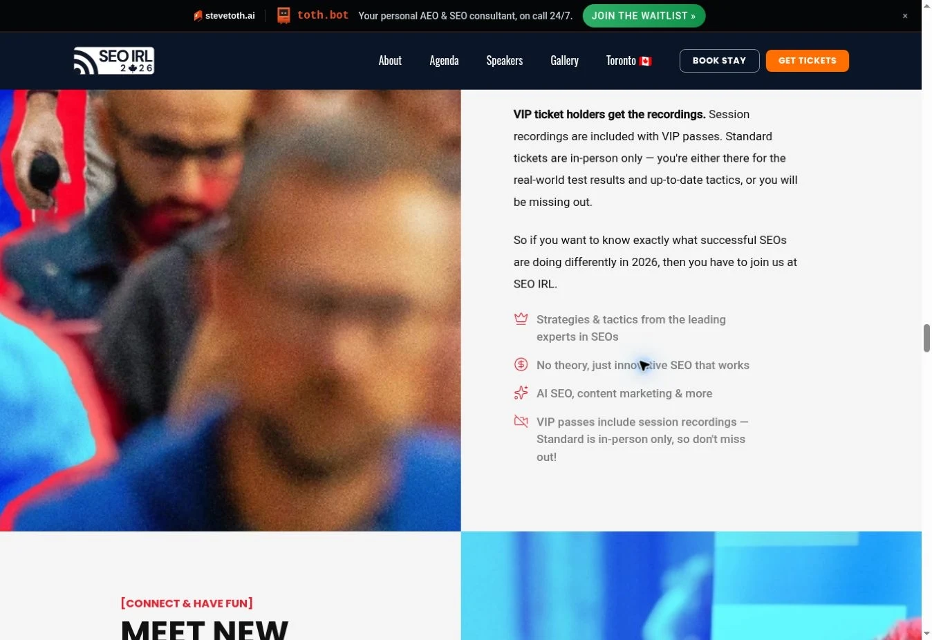 Screenshot of the SEO IRL website describing AI content without theory