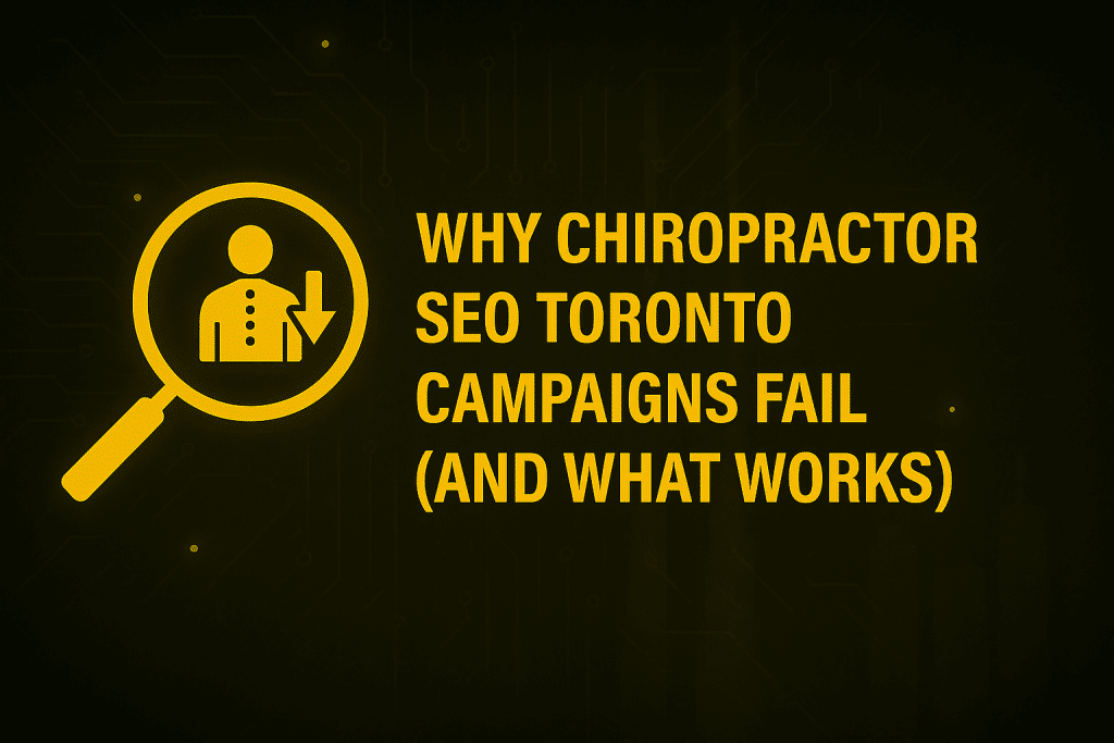 Toronto Chiropractor SEO: Why Campaigns Fail and How to Fix Them