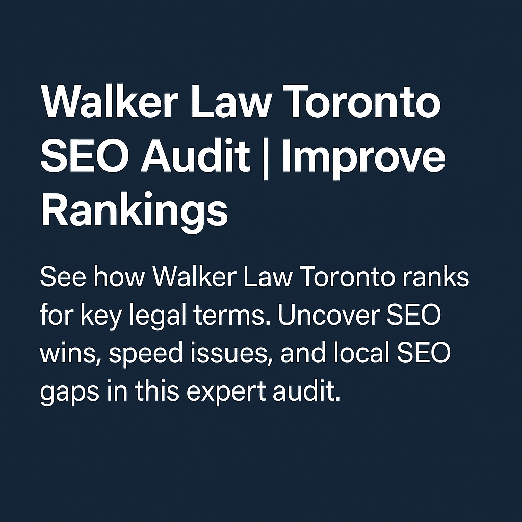 walker law toronto seo