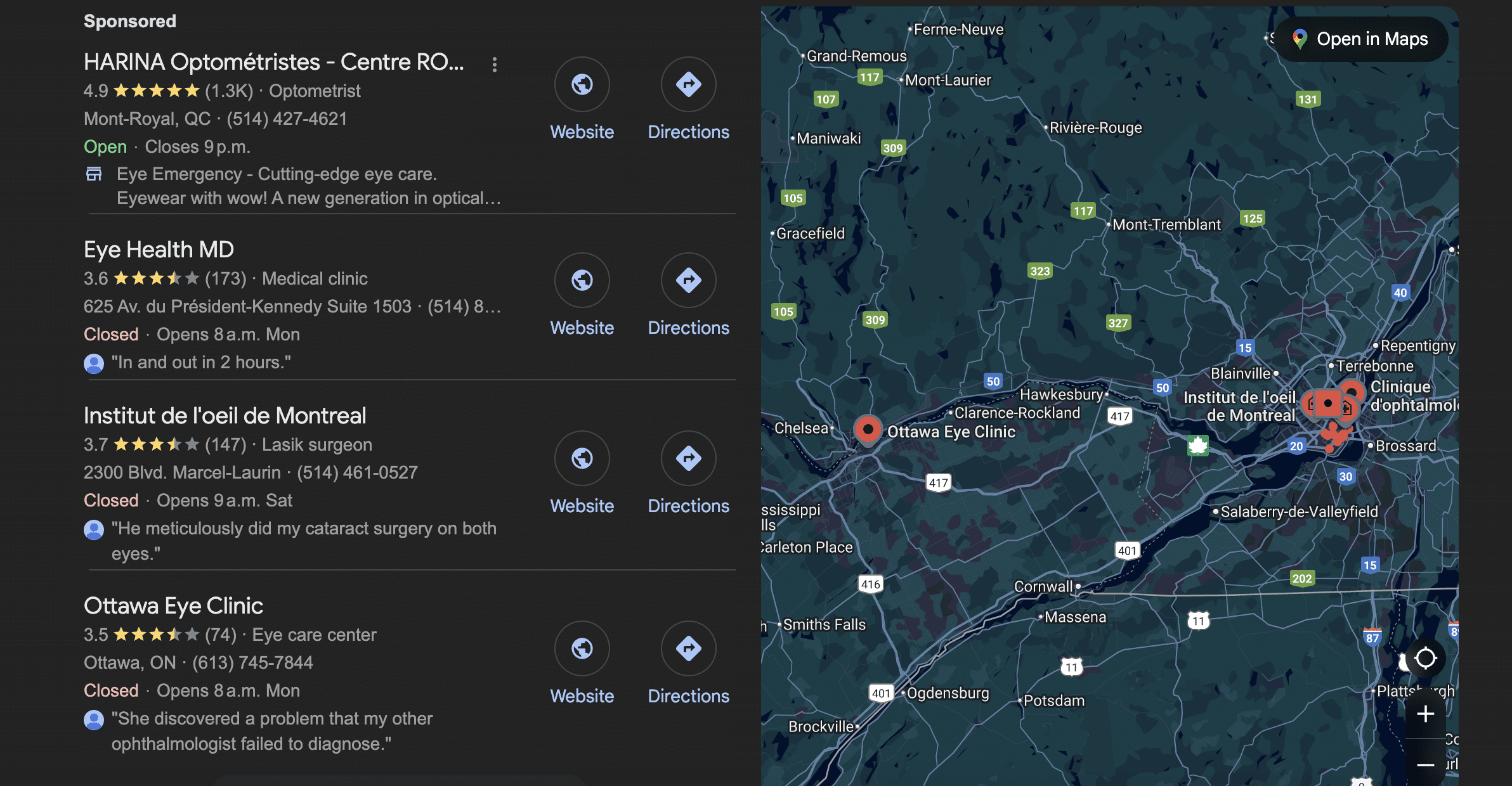 top 3 eye clinic montreal