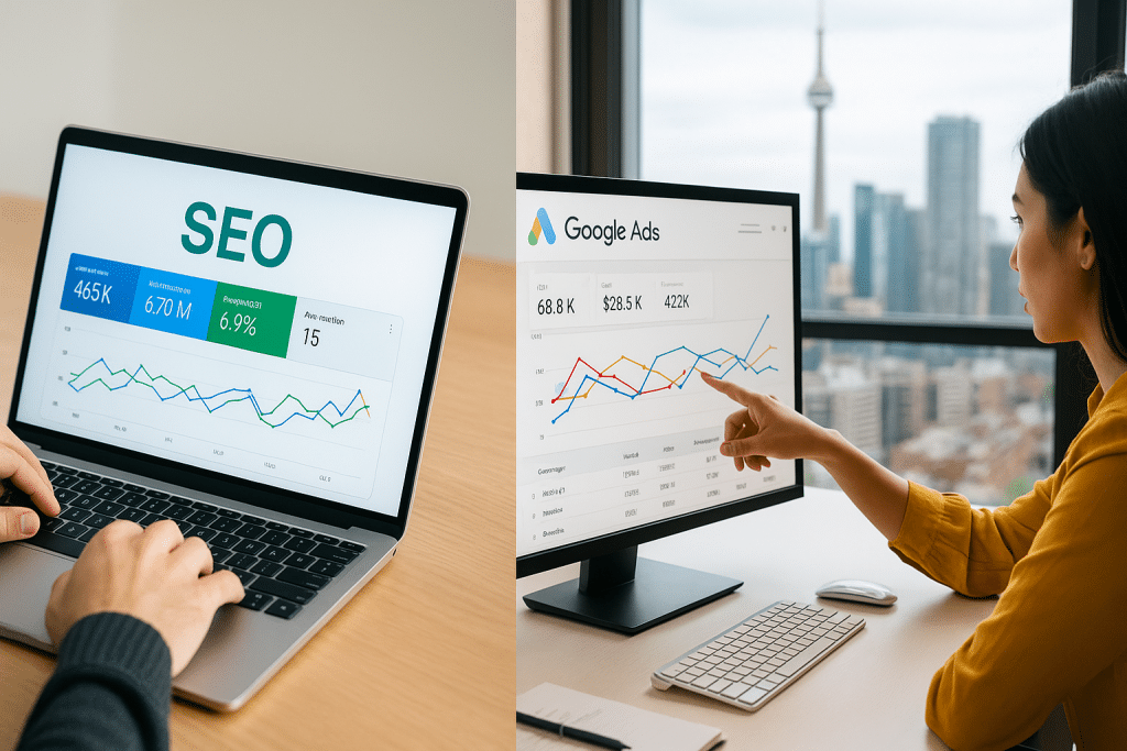 SEO vs Google Ads in Toronto ROI Analysis