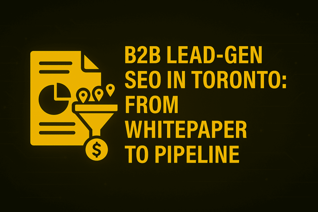 B2B Lead-Gen SEO in Toronto: From Whitepaper to Pipeline