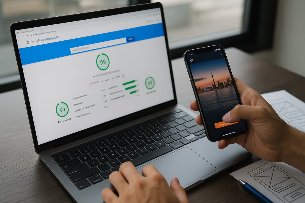 Mobile-First SEO Optimization Workspace in Toronto
