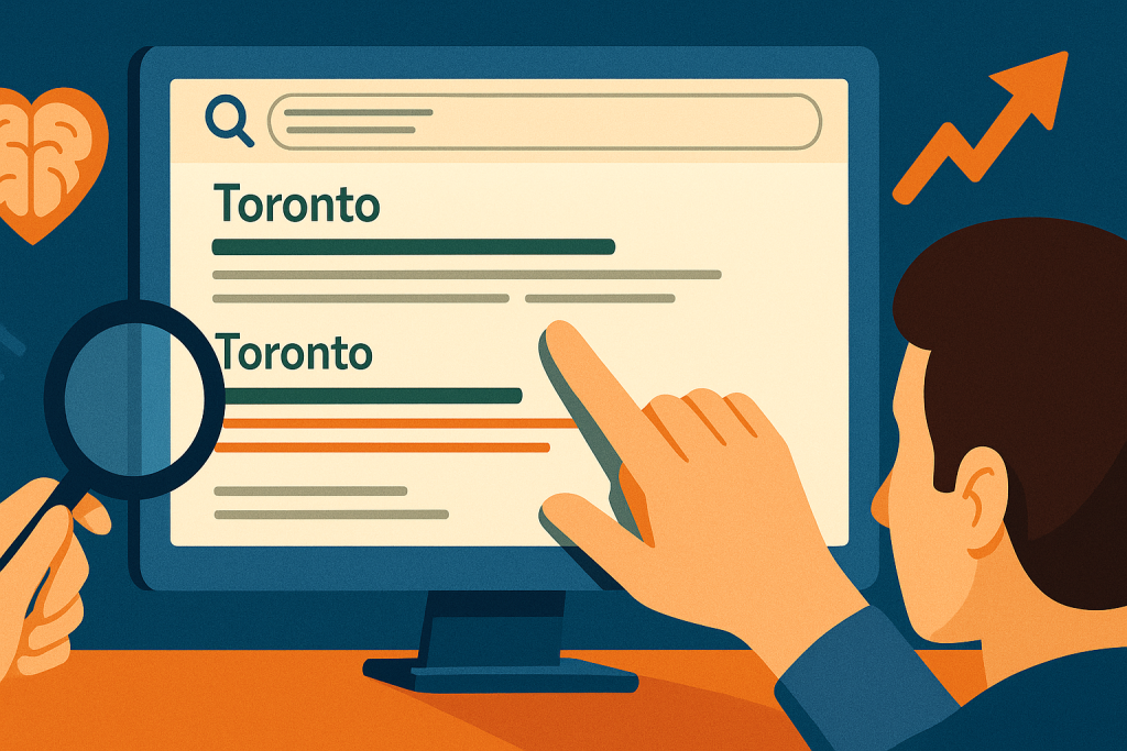 The Psychology of Click-Through in Toronto SERPs